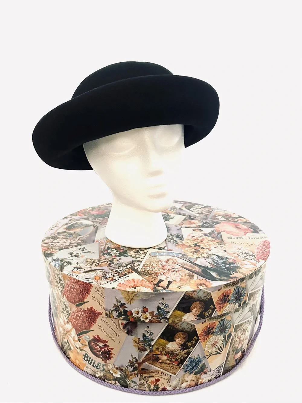 J. Crew Wool Bowler & Hat Box